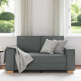 2-Seater Sofa Dark Grey 160x78x84 cm Fabric