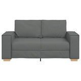 2-Seater Sofa Dark Grey 160x78x84 cm Fabric