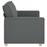 2-Seater Sofa Dark Grey 160x78x84 cm Fabric