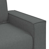 2-Seater Sofa Dark Grey 160x78x84 cm Fabric