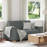 2-Seater Sofa Dark Grey 160x78x84 cm Fabric