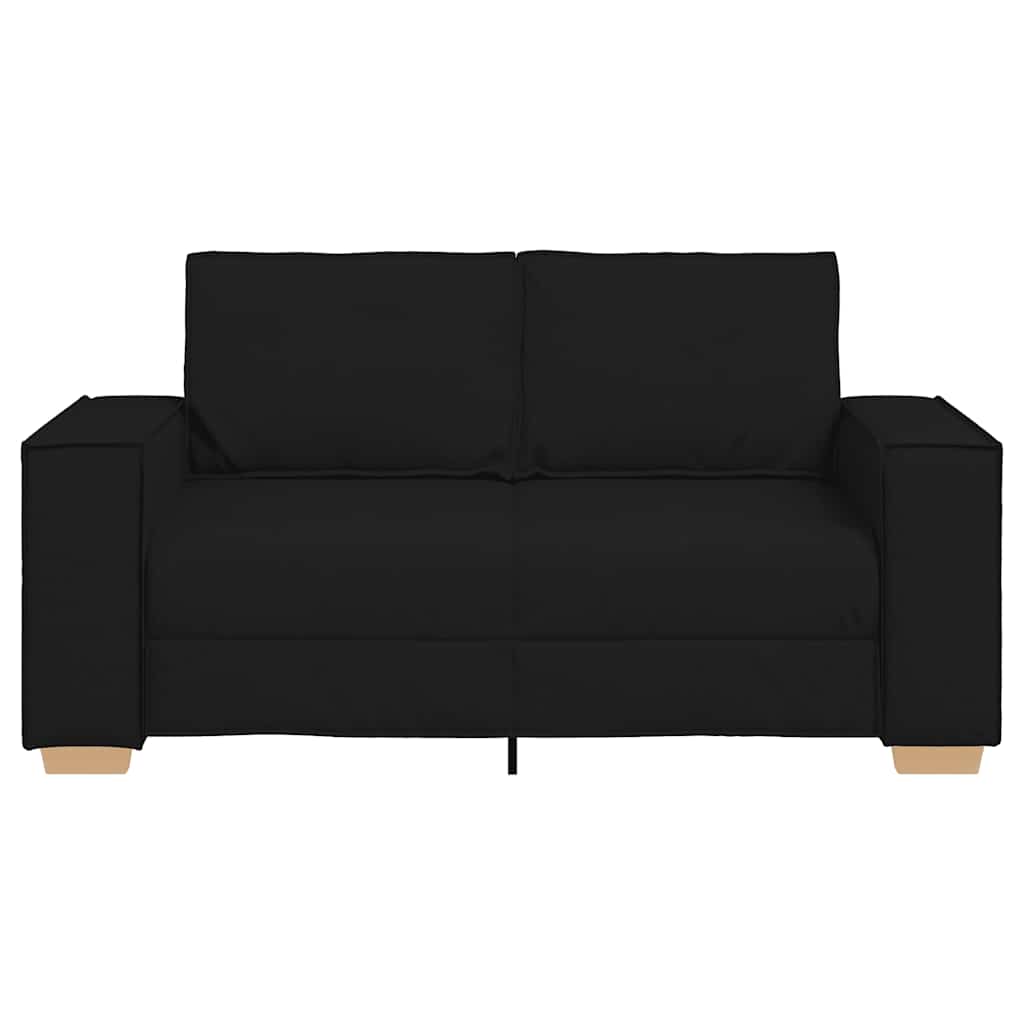 2-Seater Sofa Black 160x78x84 cm Fabric