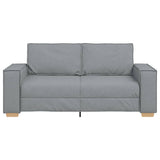 2-Seater Sofa Light Grey 180x78x84 cm Fabric