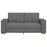 2-Seater Sofa Dark Grey 180x78x84 cm Fabric