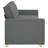 3-Seater Sofa Dark Grey 220x78x84 cm Fabric