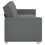 3-Seater Sofa Dark Grey 180 cm Fabric - 45-Degree Angle