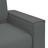 3-Seater Sofa Dark Grey 180 cm Fabric - Close-Up Angle