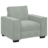 Sofa Chair Light Grey 100x78x84 cm Velvet