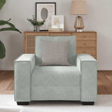 Sofa Chair Light Grey 100x78x84 cm Velvet