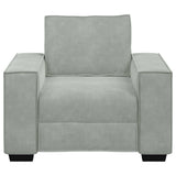 Sofa Chair Light Grey 100x78x84 cm Velvet