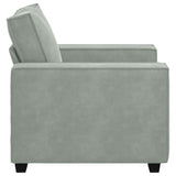 Sofa Chair Light Grey 100x78x84 cm Velvet
