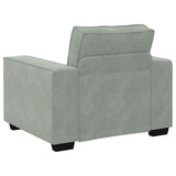 Sofa Chair Light Grey 100x78x84 cm Velvet