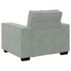 Sofa Chair Light Grey 100x78x84 cm Velvet