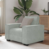 Sofa Chair Light Grey 100x78x84 cm Velvet