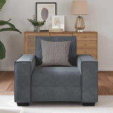 Sofa Chair Dark Grey 100x78x84 cm Velvet