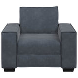 Sofa Chair Dark Grey 100x78x84 cm Velvet - Top-Down View
