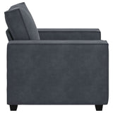 Sofa Chair Dark Grey 100x78x84 cm Velvet