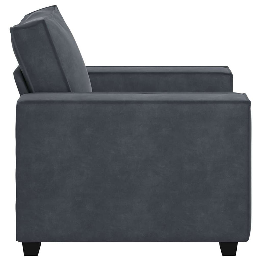 Sofa Chair Dark Grey 100x78x84 cm Velvet