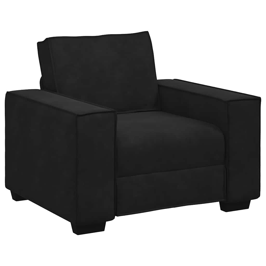 Sofa Chair Black 100x78x84 cm Velvet