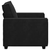 Sofa Chair Black 60 cm Velvet - 45-Degree Angle