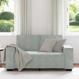 2-Seater Sofa Light Grey 160x78x84 cm Velvet