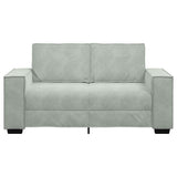 2-Seater Sofa Light Grey 160x78x84 cm Velvet