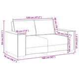 2-Seater Sofa Light Grey 160x78x84 cm Velvet
