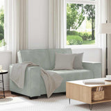 2-Seater Sofa Light Grey 160x78x84 cm Velvet
