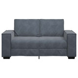 2-Seater Sofa Dark Grey 120 cm Velvet - Top-Down View