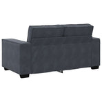 2-Seater Sofa Dark Grey 160x78x84 cm Velvet