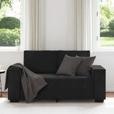 2-Seater Sofa Black 160x78x84 cm Velvet