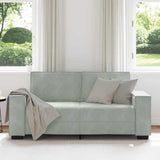 2-Seater Sofa Light Grey 180x78x84 cm Velvet