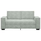 2-Seater Sofa Light Grey 180x78x84 cm Velvet