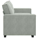 2-Seater Sofa Light Grey 180x78x84 cm Velvet