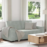 2-Seater Sofa Light Grey 180x78x84 cm Velvet