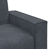2-Seater Sofa Dark Grey 140 cm Velvet - Close-Up Angle