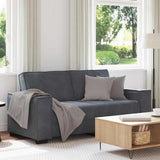 2-Seater Sofa Dark Grey 180x78x84 cm Velvet