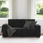 2-Seater Sofa Black 180x78x84 cm Velvet