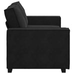 2-Seater Sofa Black 180x78x84 cm Velvet