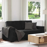 2-Seater Sofa Black 180x78x84 cm Velvet