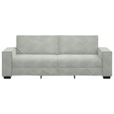 3-Seater Sofa Light Grey 180 cm Velvet - Top-Down View