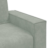 3-Seater Sofa Light Grey 220x78x84 cm Velvet