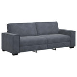 3-Seater Sofa Dark Grey 220x78x84 cm Velvet