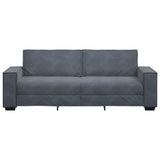 3-Seater Sofa Dark Grey 220x78x84 cm Velvet