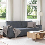 3-Seater Sofa Dark Grey 220x78x84 cm Velvet