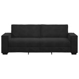 3-Seater Sofa Black 220x78x84 cm Velvet