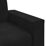3-Seater Sofa Black 180 cm Velvet - Close-Up Angle