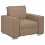 Sofa Chair Cappuccino 100 cm Faux Leather