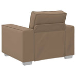 Sofa Chair Cappuccino 100 cm Faux Leather