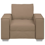 Sofa Cappuccino 99 x 78 x 84 cm Fabric - 45-Degree Angle